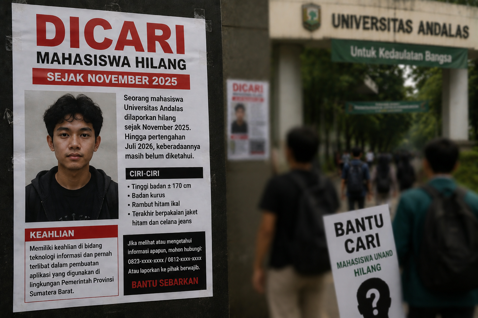 Mahasiswa Ahli IT Pembuat Aplikasi Pemprov Sumbar Hilang Sejak November 2025
